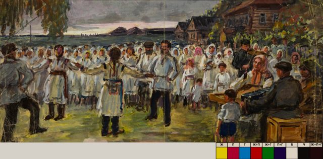 Пландин И.М.
Эскиз «Марийский праздник»