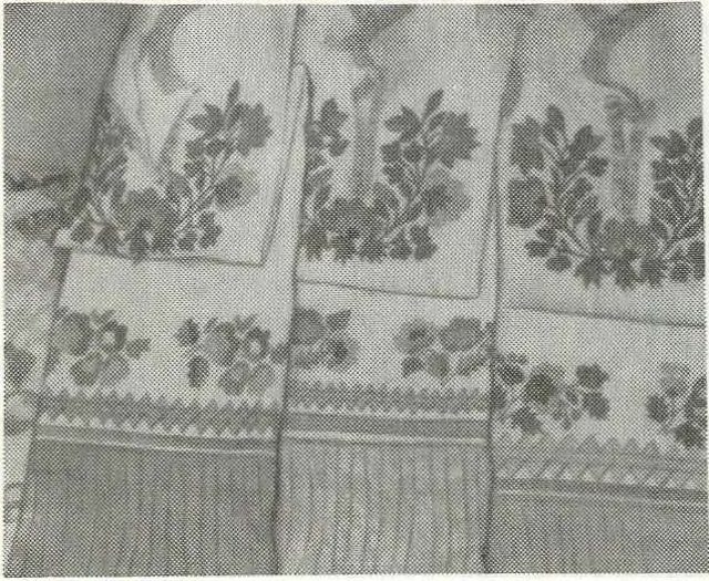 Фрагменты орнаментации гладью. Йошкар-Ола. 1981 г.