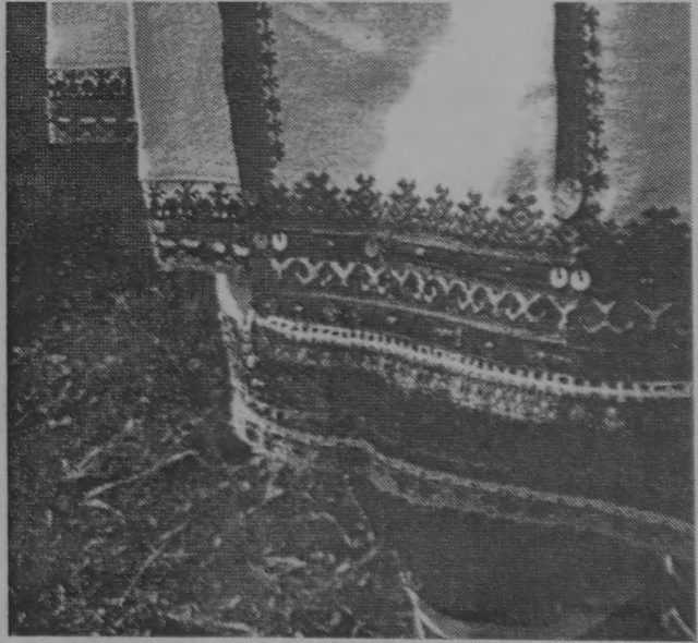 Фрагмент женского костюма. РМЭ, Мари-Турекский р-н, с. Сысоево. У марийцев в оформлении народного
костюма широко исполь…
