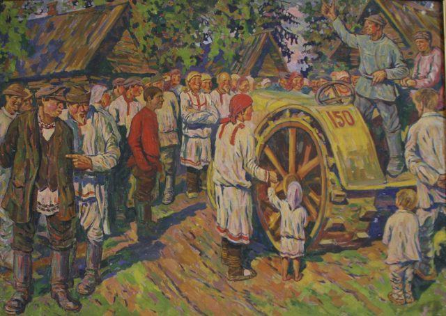 Горбунцов П.Т.
Первый трактор