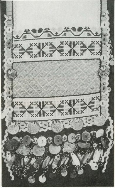 Орнаментация конца шымакша (60-е гг. ХХ в. ).