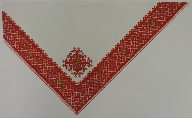 Ельмаков Ю.А.
Рисунки в цвете предметов женских вышитых головных уборов
