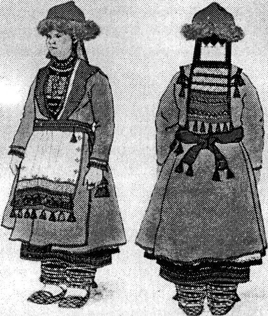 Свадебный костюм конца ХIХвека (Уржумский уезд)