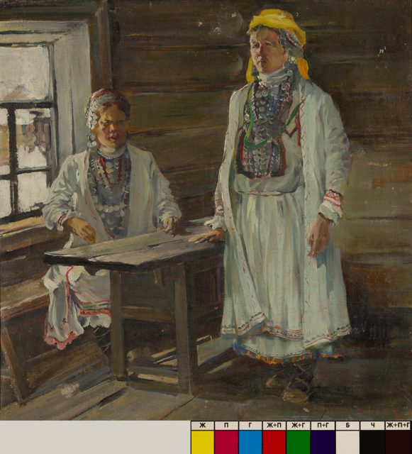 Тимофеев В.К.
«Женщины-марийки в праздничном наряде»