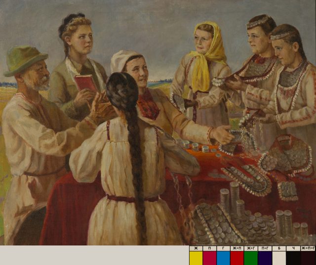 Осипов П.И.
Эскиз «В фонд обороны»