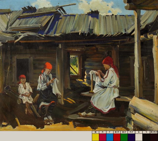 Тимофеев В.К.
«Женщины-марийки за рукоделием»